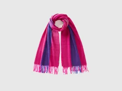 Tartan scarf in recycled fabric