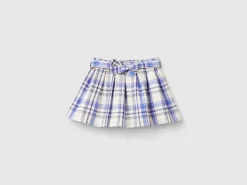Tartan skirt with sash