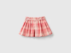 Tartan skirt with sash