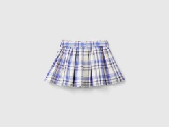 Tartan skirt with sash