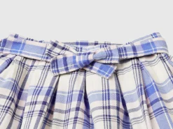 Tartan skirt with sash