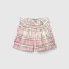 Tartan velvet Bermudas