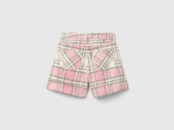 Tartan velvet Bermudas