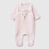 Teddy bear onesie with quilted look