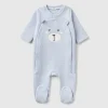 Teddy bear onesie with quilted look