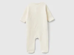 Teddy bear onesie with quilted look