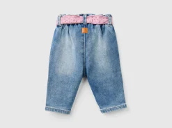 Thermal jeans with sash