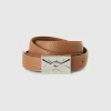 Thin brown belt