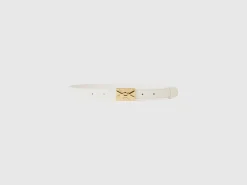 Thin white belt