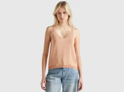 Top with V-neck and lurex