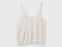 Top with V-neck and lurex