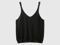 Top with V-neck and lurex