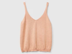 Top with V-neck and lurex