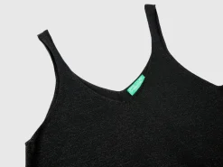 Top with V-neck and lurex