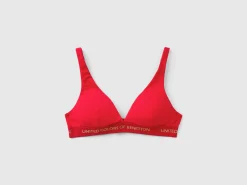 Triangle bra in stretch cotton