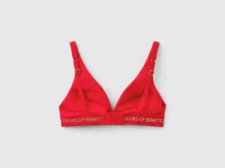 Triangle bra in stretch cotton