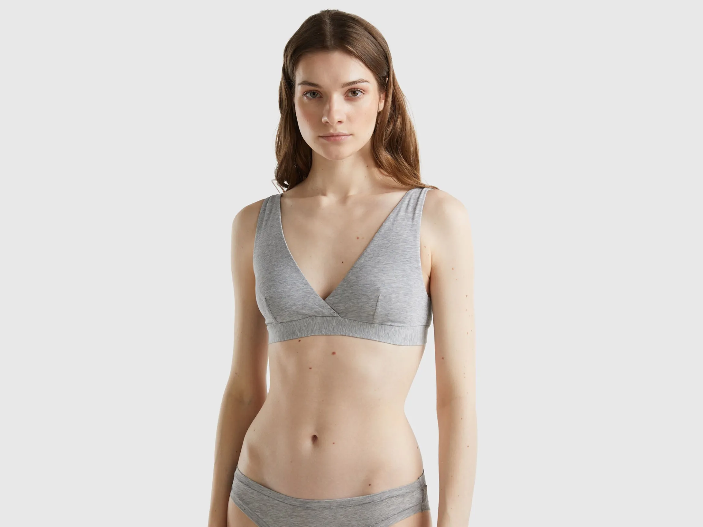 Triangle bra in super stretch organic cotton