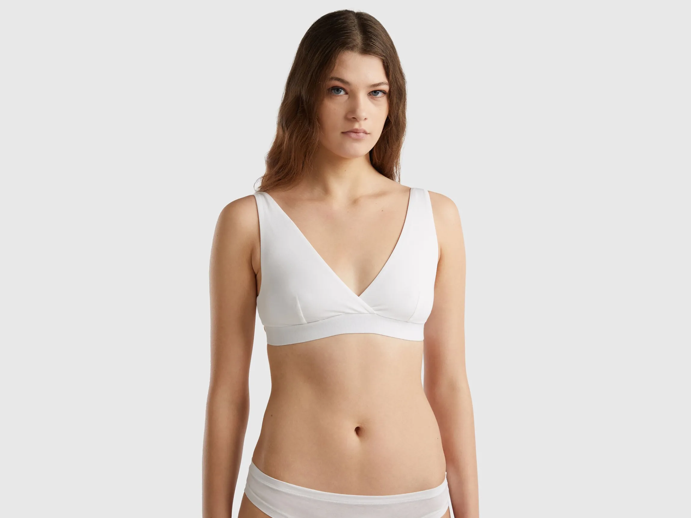 Triangle bra in super stretch organic cotton