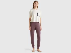 Trousers in stretch viscose