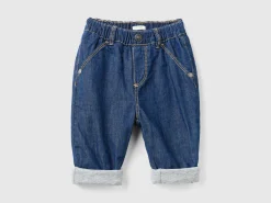 Trousers in chambray