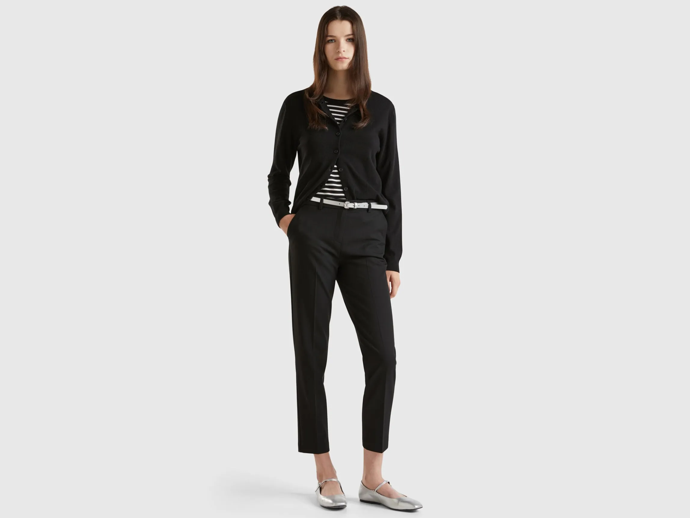 Trousers in fabric