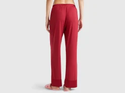Trousers in Modal® and silk