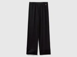 Trousers in Modal® and silk