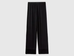 Trousers in Modal® and silk