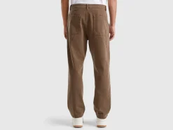 Trousers in pure cotton