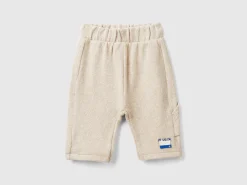 Trousers in recycled cotton blend