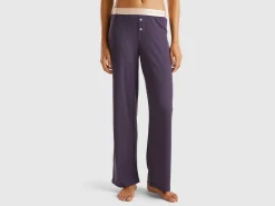 Trousers in stretch cotton blend