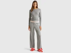 Trousers in stretch cotton blend