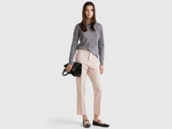 Trousers in stretch viscose blend