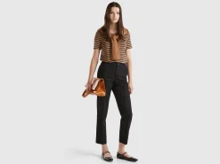 Trousers in stretch viscose blend