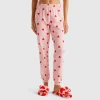 Trousers in warm cotton with hearts