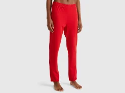 Trousers in warm stretch cotton
