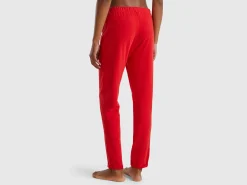 Trousers in warm stretch cotton