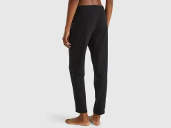 Trousers in warm stretch cotton
