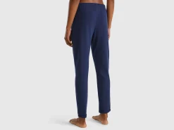 Trousers in warm stretch cotton
