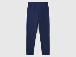 Trousers in warm stretch cotton