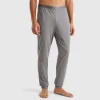 Trousers with elastic logo