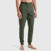 Trousers with elastic logo