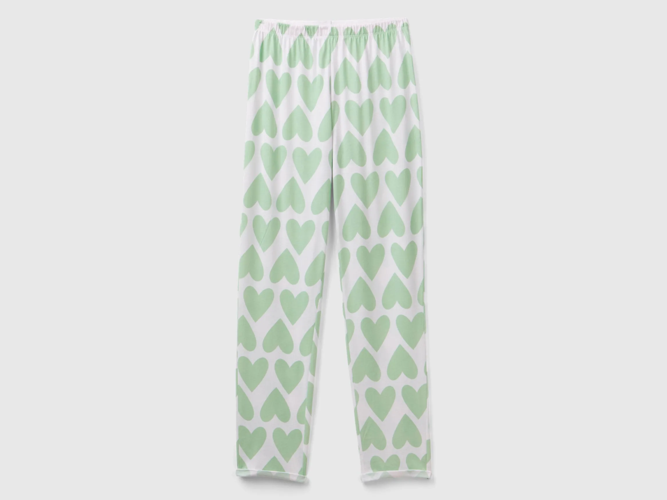 Trousers with heart print