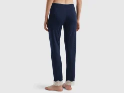 Trousers with lace details