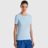 T-shirt in 100% cotton with glitter print logo