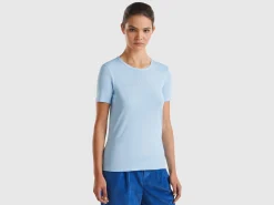 T-shirt in 100% cotton with glitter print logo