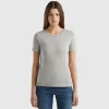 T-shirt in 100% cotton with glitter print logo