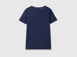 T-shirt in 100% cotton with glitter print logo