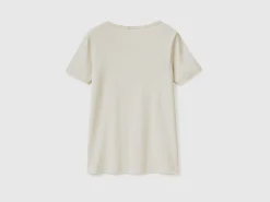 T-shirt in 100% cotton with glitter print logo