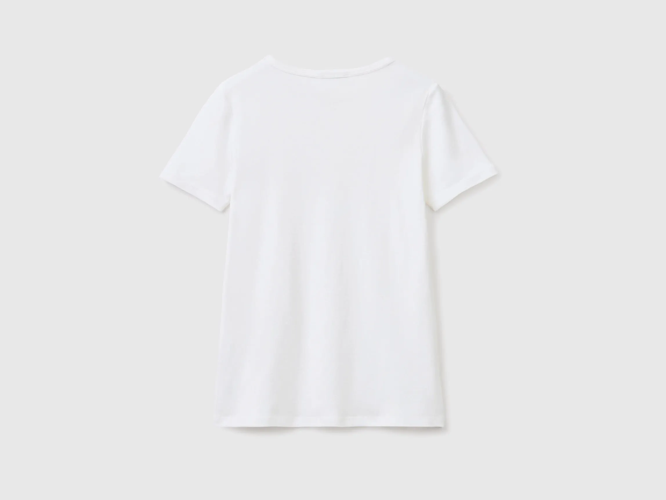 T-shirt in 100% cotton with glitter print logo